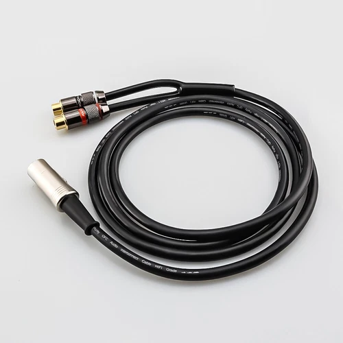Audiophile 1ft 5Pin Din Male to 2RCA Female Jumper Wire For BO,Naim,Quad Systems - Picture 1 of 10