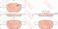 TRW GDB1532 Bremsbelagsatz, Scheibenbremse FüR Ford, Ford Australien