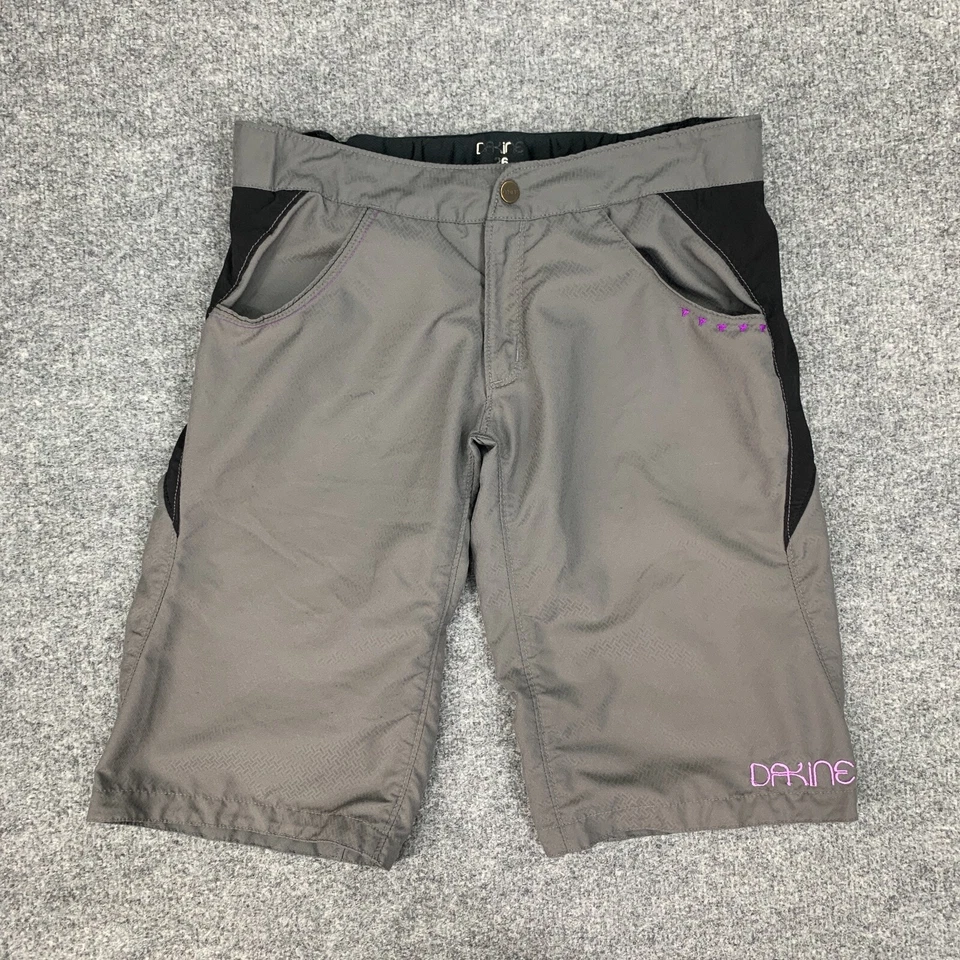 Bermuda Dakine Feminina 26 Cinza Sirene Sem Forro Ajuste de Cintura Painel Elástico - Imagem 2 de 4