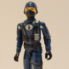G.I. Joe 1982 Cobra Officer ARAH Straight Arm Action Figure Original Vintage NM+