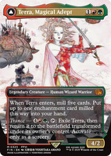 x1 Terra, Magical Adept // Esper Terra FIN MTG 323 BORDERLESS MYTHIC M/NM 1x