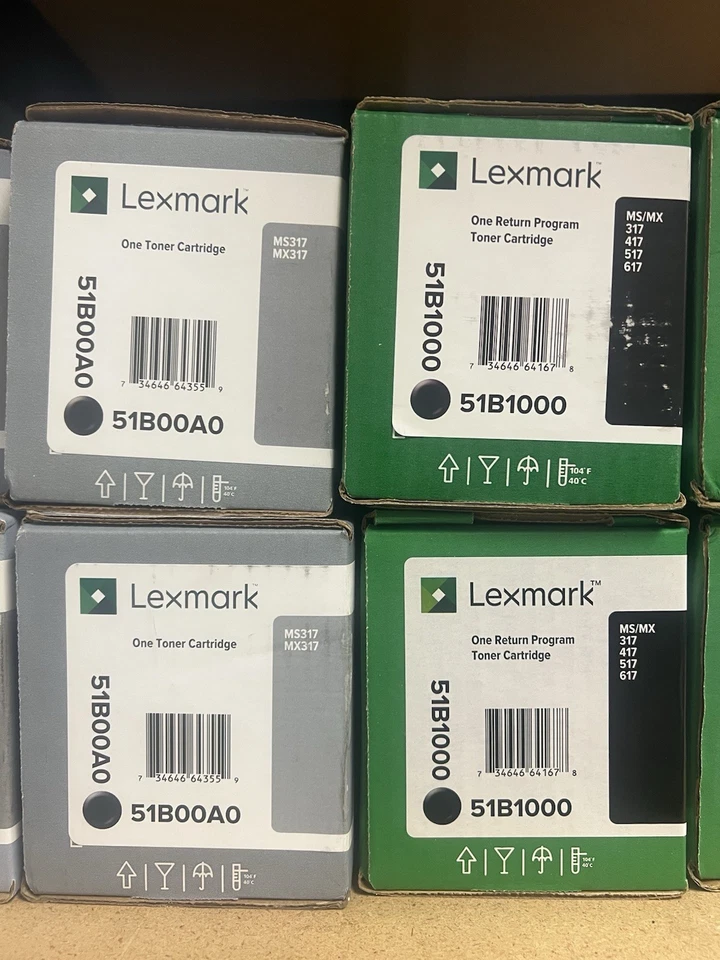 Tóner negro Lexmark 51B1000 tóner Unison Foto 2 de 2