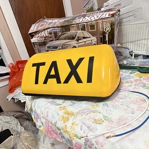 LED Taxi Roof Top Sign Lamp Light 12V Yellow/Black Taxi Lamp