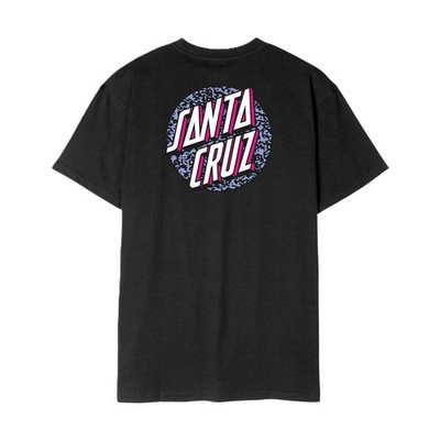 SANTA CRUZ HERREN T-SHIRT. NEU CONTROL DOT BACK PRINT SCHWARZ KURZARM TEE S26