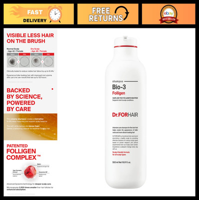 Bio-3 Clarifying Shampoo | Korean Hair Care | Volumizing & Root Boost | Thickeni