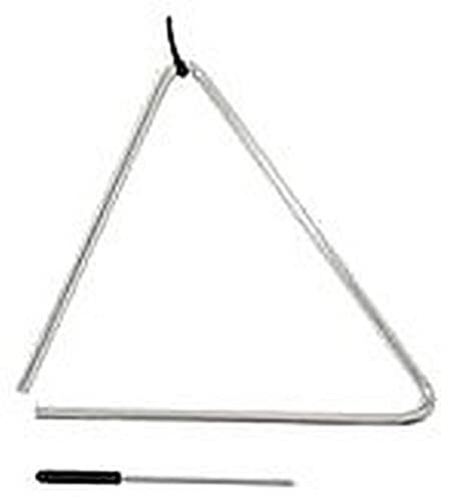 Triangle 20 cm BSX 827520 en acier avec sa batte pour percussion