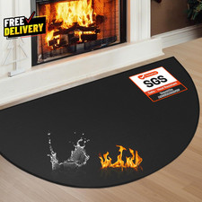 Fireproof Fireplace Mat 2x3.6ft Fire Resistant Hearth Rug Pad for Wood Stove