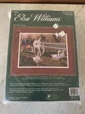 Vintage Elsa Williams The Pony Cart Embroidery Needlepoint Tapisserie Kit-#06435
