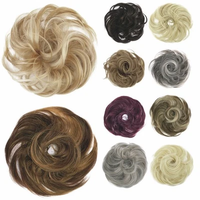 CAISHA Haarteil Haargummi Dutt Hochsteck- / Braunfrisur Gelockt Kunstfaser Bella