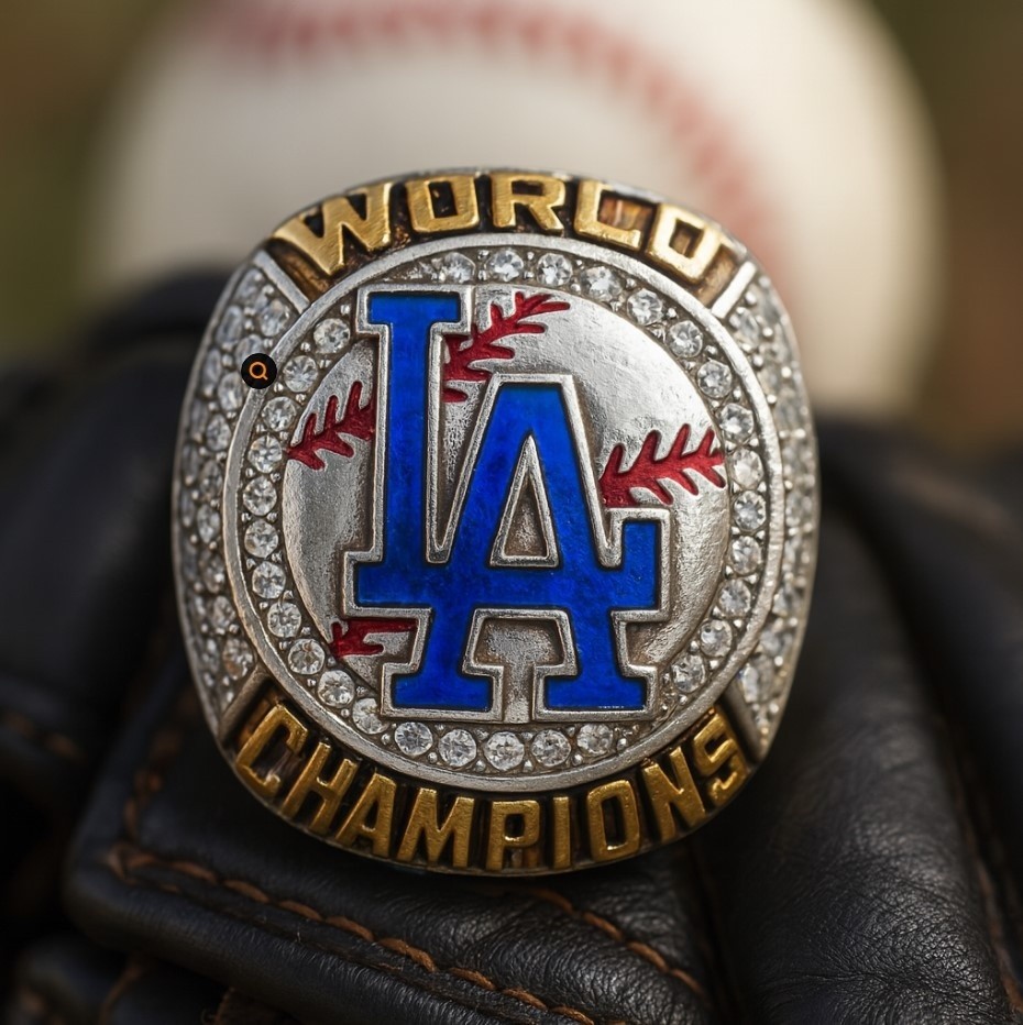 2024 LA Dodgers World Series Ring - BETTS #50 MVP - Fan Gift - MLB