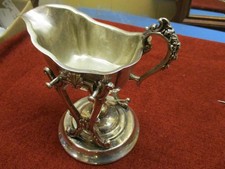 Ancien cimetière en plaqué argent sur socle