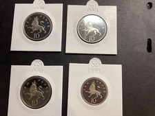 4 ‘ Q Elizabeth II Ten Pence 10p Proof Coins!…