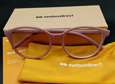 Eyebuydirect DUTCHESS 53-17-139 C4 Eyeglasses MATTE PINK ROUND FULL RIM Med NIB