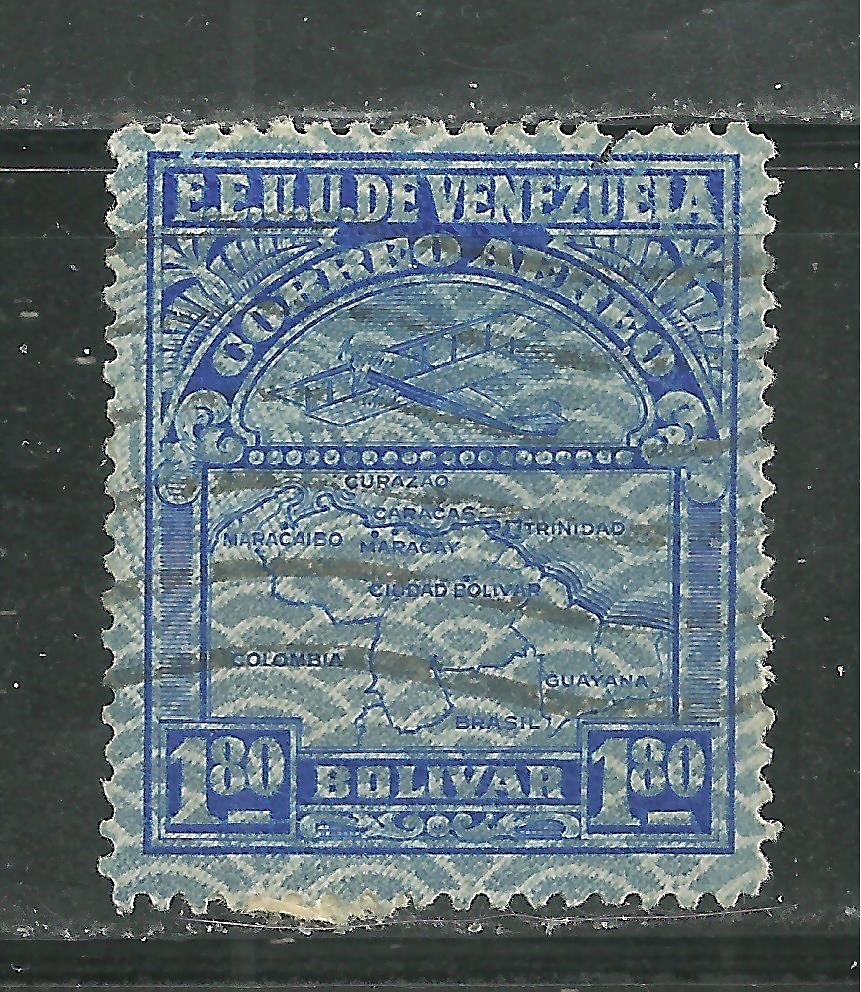 VENEZUELA C27 USED AIRPLANE AND MAP OF VENEZUELA