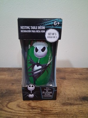 Disney's The Nightmare Before Christmas Nesting Table Decor Set Of 5 NIB 