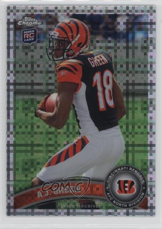2011 Topps Chrome X-Fractor AJ Green #150 8u9