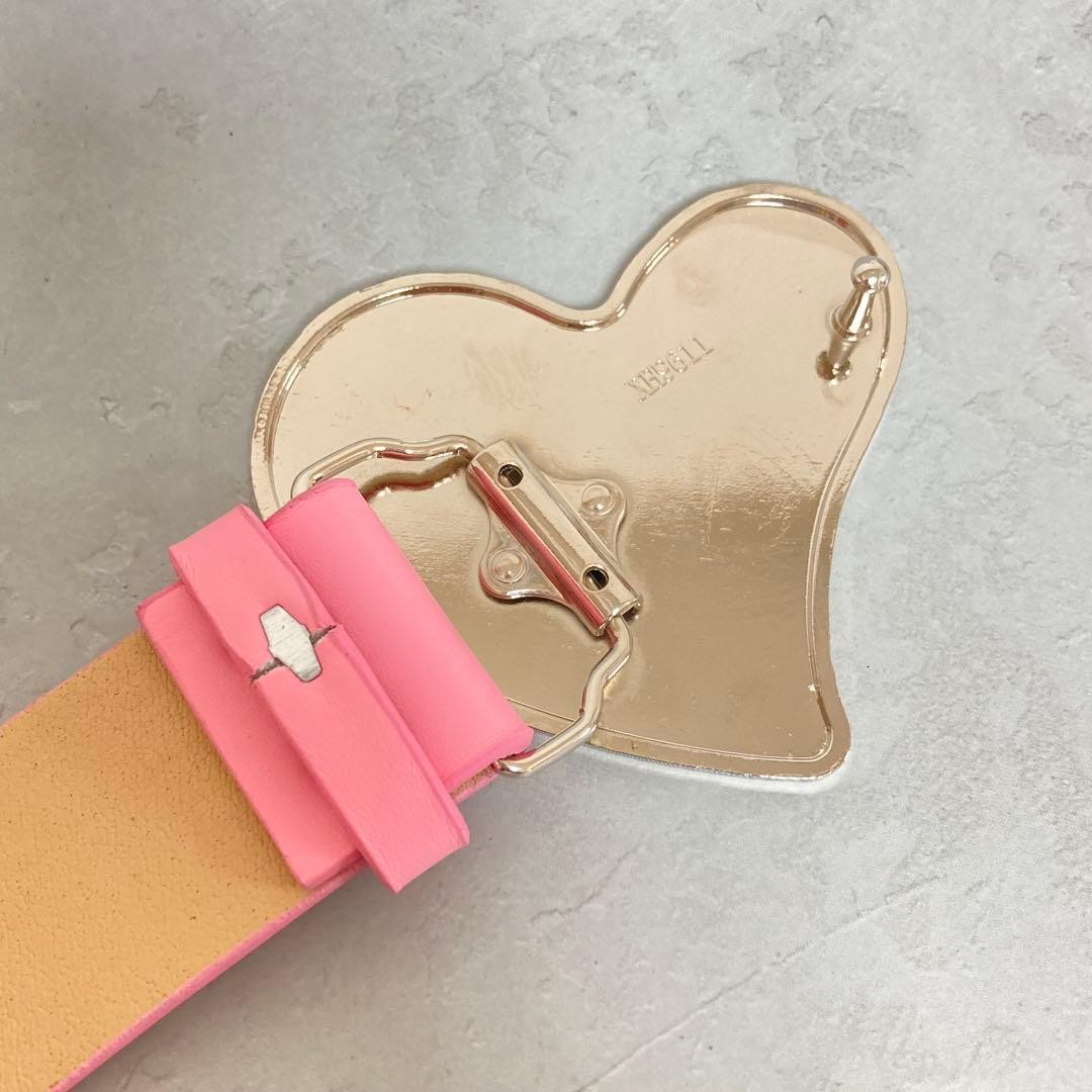 Vivienne Westwood Belt Heart Buckle Pink Total Length: 107cm Width