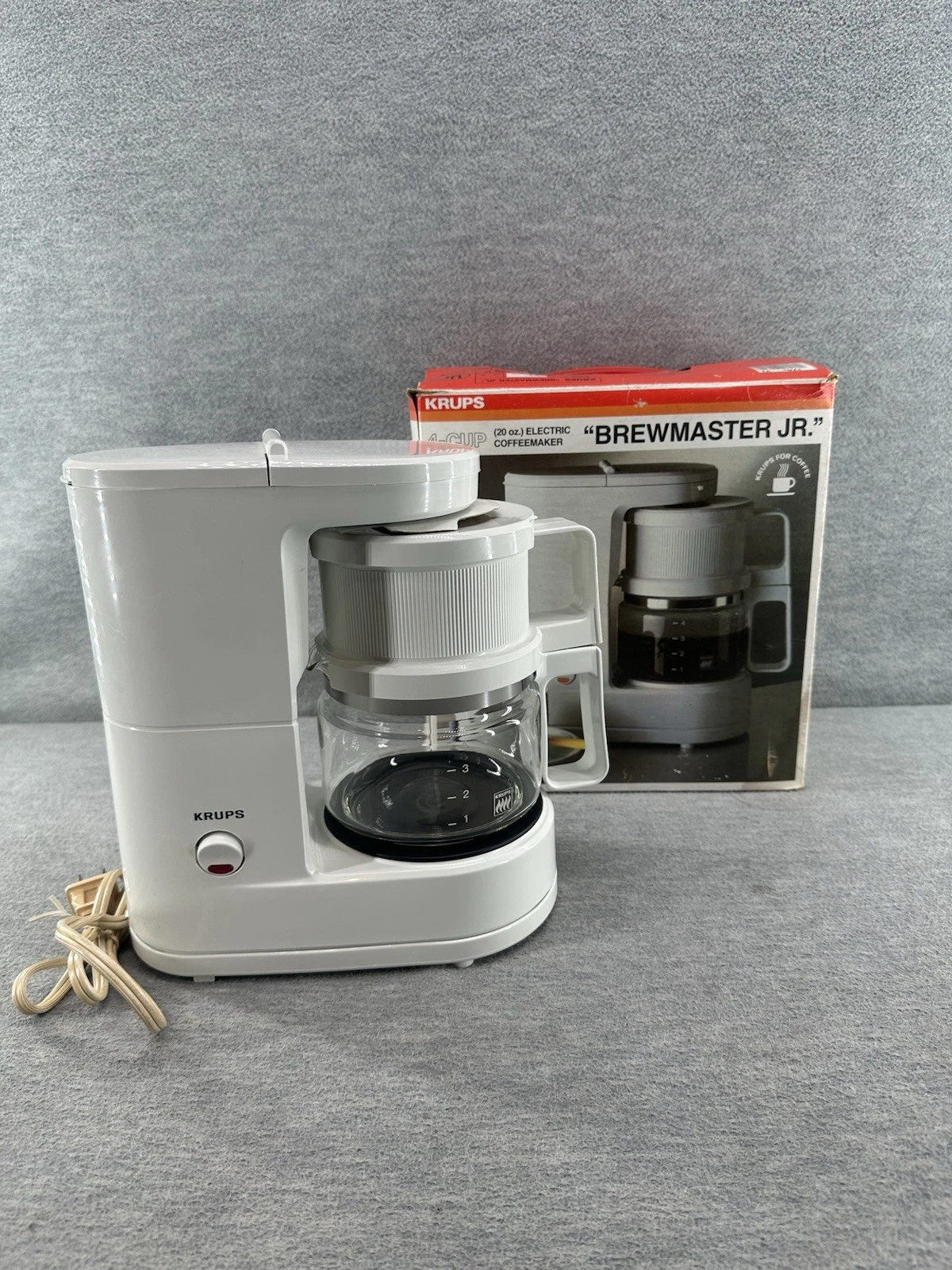 KRUPS Brewmaster Jr. Model 170 Coffee Maker 4 Cup White