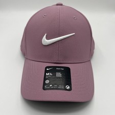 Nike Club Structured Golf Hat Cap M/L Dri-Fit adult unisex Plum Dust New NWT