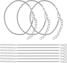 10 PCS Light Gray Bracelet Cord,9" Adjustable Friendship Bracelet 2Mm Waxed Poly