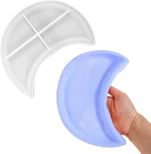 Ympanic Moon Tray Molds Silicone,Large Resin Moon Shelf Silicone Mold Casting fo