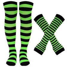 Tongcloud Arm Warmer Gloves(Fluorescent green and Black) 