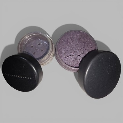 Bare Minerals 2p Lot Glimpse Loose Powder Eyecolor Eyeshadow Black Pearl (x2)