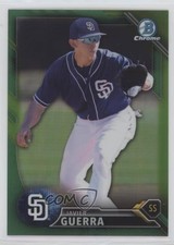 2016 Bowman Draft Chrome Top Prospects Green Refractor 60/99 Javy Guerra 0x1