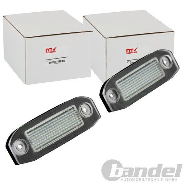 2X NTY Kennzeichenleuchte Passend FüR Volvo C70 S40 S60 V50 XC60 XC70 XC90-image