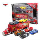 7PCS Disney Pixar Cars Lightning McQueen Jackson Storm Mack Truck Diecast