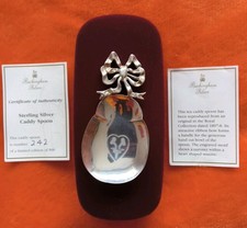 Buckingham Palace Sterling Silver Tea Caddy Spoon Ltd Ed 242/500 Box & COA