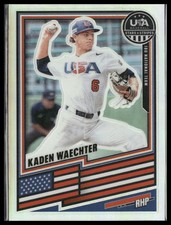 2026 Panini Stars & Stripes Prizm #192 Kaden Waechter Silver (i20528)