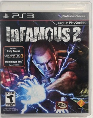Infamous 2 (Sony PlayStation 3, 2011) Complete with Manual Video Games