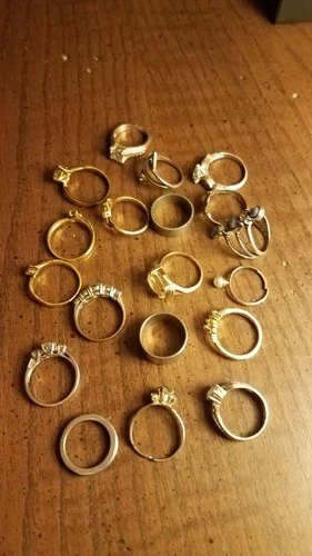 vintage costume jewelry rings lot