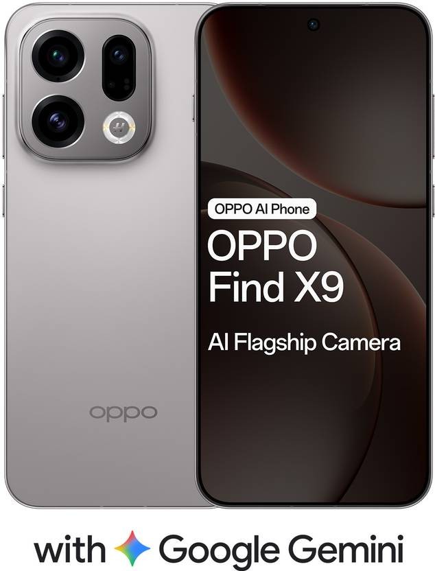 OPPO Find X9 5G – Titanium Grey 12GB RAM 256GB –Global Version No