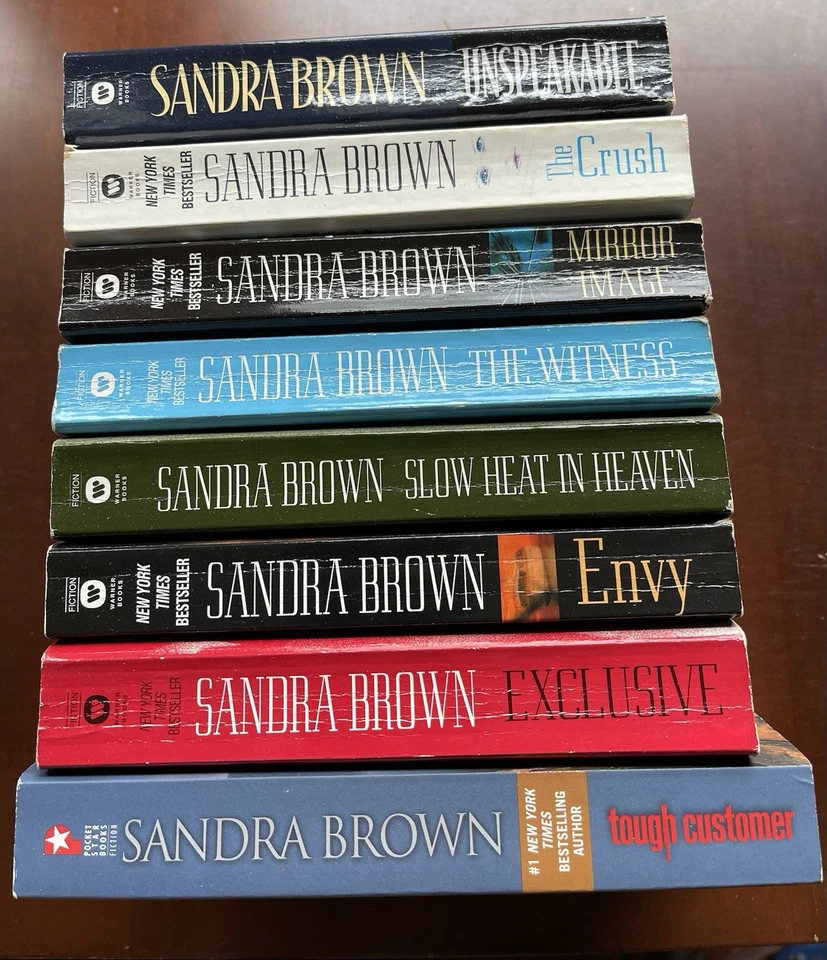 Lot of 8 Mystery/Crime/Thriller/Suspense Paperbacks Books Sandra Brown Foto 2 de 2