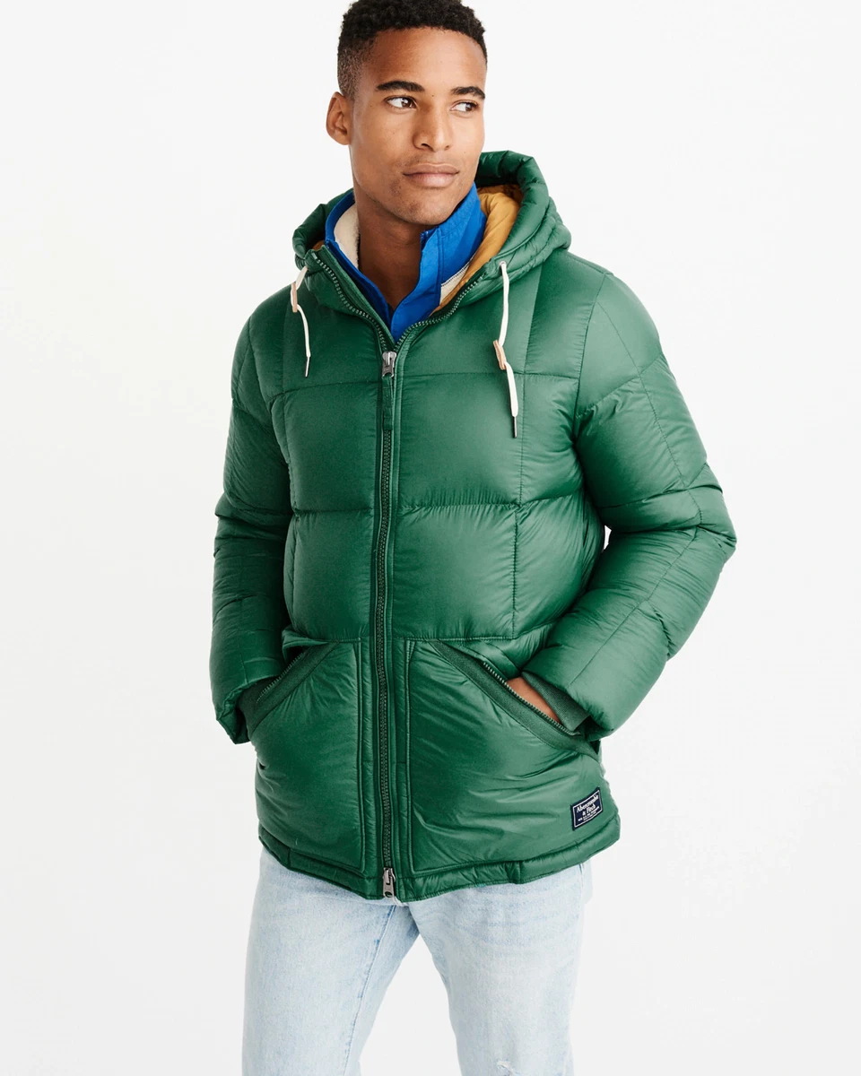 Abercrombie Fitch Men s 600 Down Ultra Puffer Jacket Coat Hooded