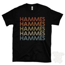 HAMMES REPEATED RETRO STYLE T-SHIRT mens & womens novelty cool name gift
