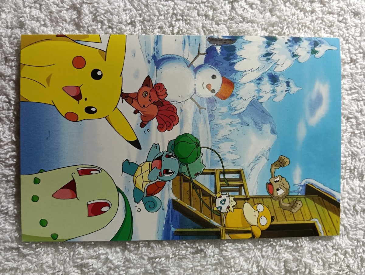 Pikachu Pokemon Movie Promo Post Card 2000 Nintendo Japanese B5665
