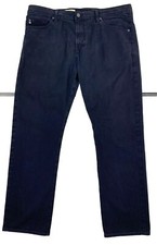 AG Adriano Goldschmied The Graduate Tailored Leg Black Pants Sz 38X32 USA MADE