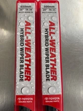 2018-2024 TOYOTA CAMRY FRONT WIPER BLADES GENUINE TOYOTA REPLACEMENTS NEW