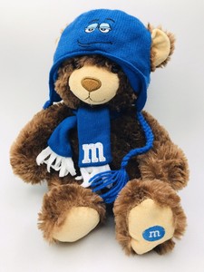 M\u0026M World Teddy Bear Plush Stufed 