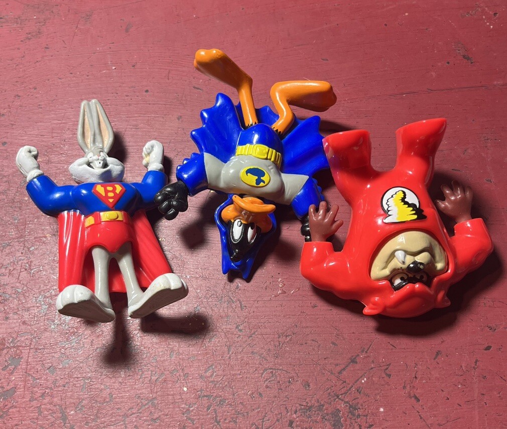 McDonalds Super Hero Looney Tunes Set Taz Bugs Daffy Justice