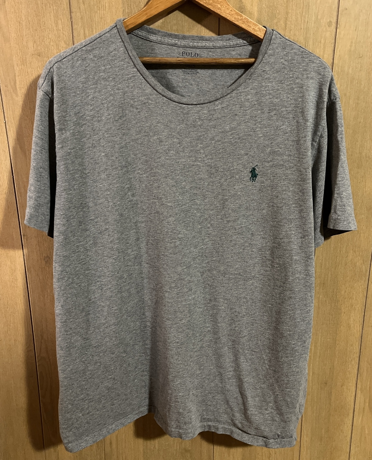 Polo Ralph Lauren t shirt uomo XL logo pony grigio erica manica corta classica
