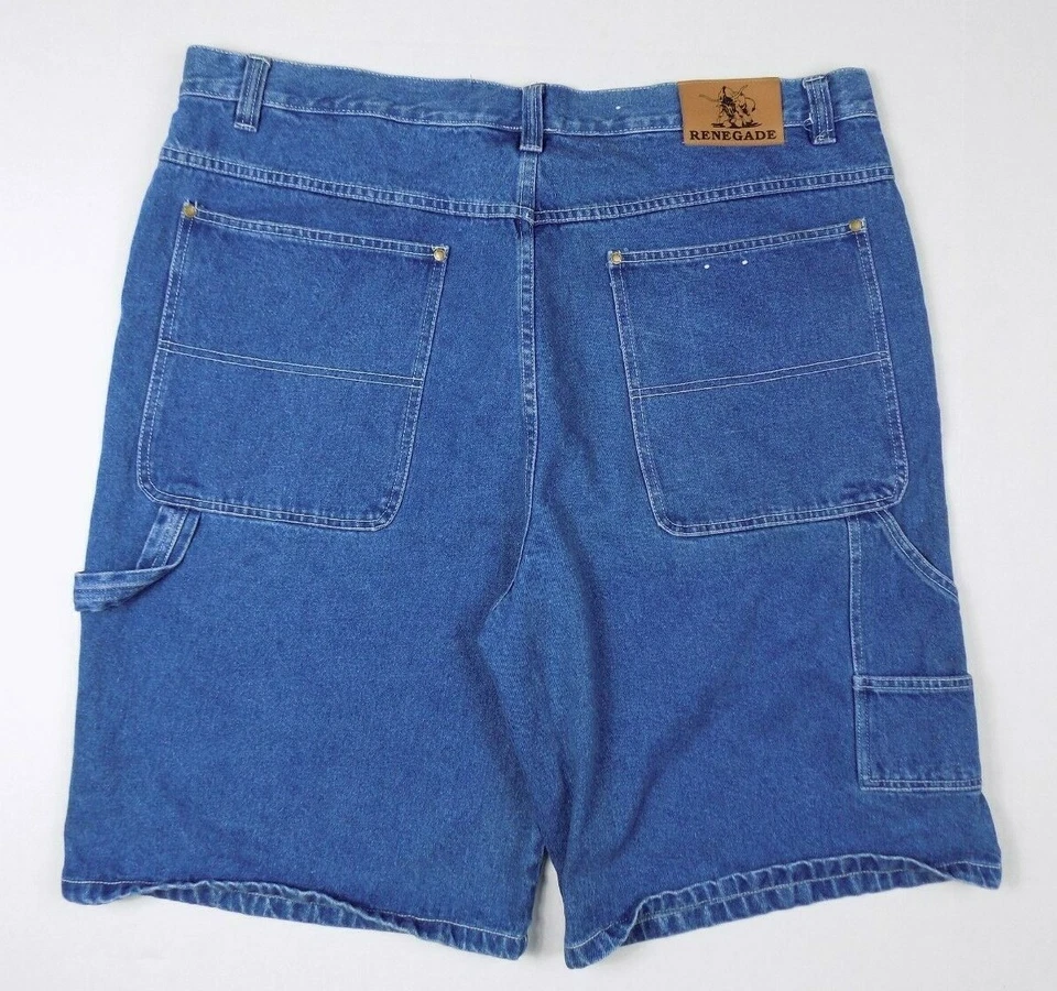 Pantalones Cortos De Colección Renegade Carpenter Jean Para Hombre Talla 44 Azul Foto 2 de 4