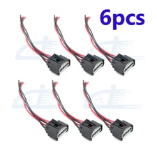 6pcs Ignition Coil Connector Plug Harness For Toyota Corolla Matrix Chevy Prizm