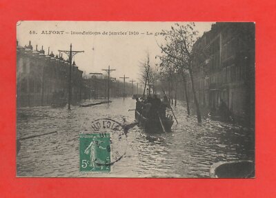 ALFORT - Überschwemmungen im Januar 1910 - La grande rue ..... (Ref. K1341)