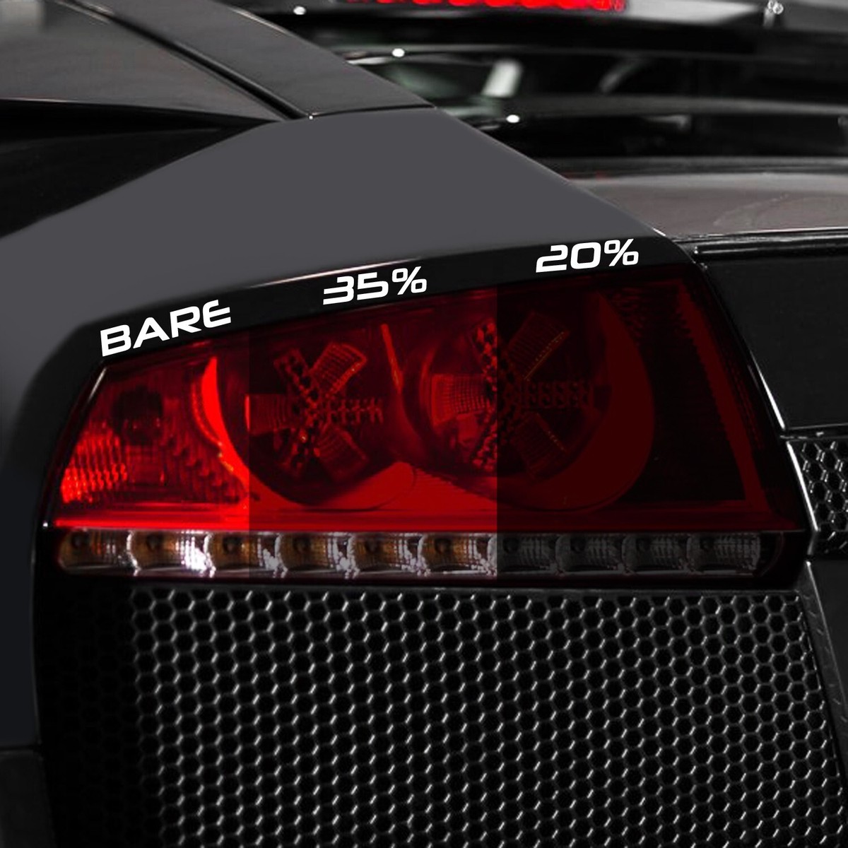 SlickMod PreCut Vinyl Smoke Tint For 2019-2025 Chevy Malibu Non-LED Tail Light (Dark - Foto 10