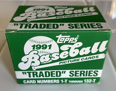 1991  Topps Factory Baseball Traded 132 Card Set