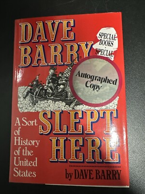 Dave Barry Slept Here   SIGNED, 1st Edition/1st Printing, 1989, HC/DJ VG